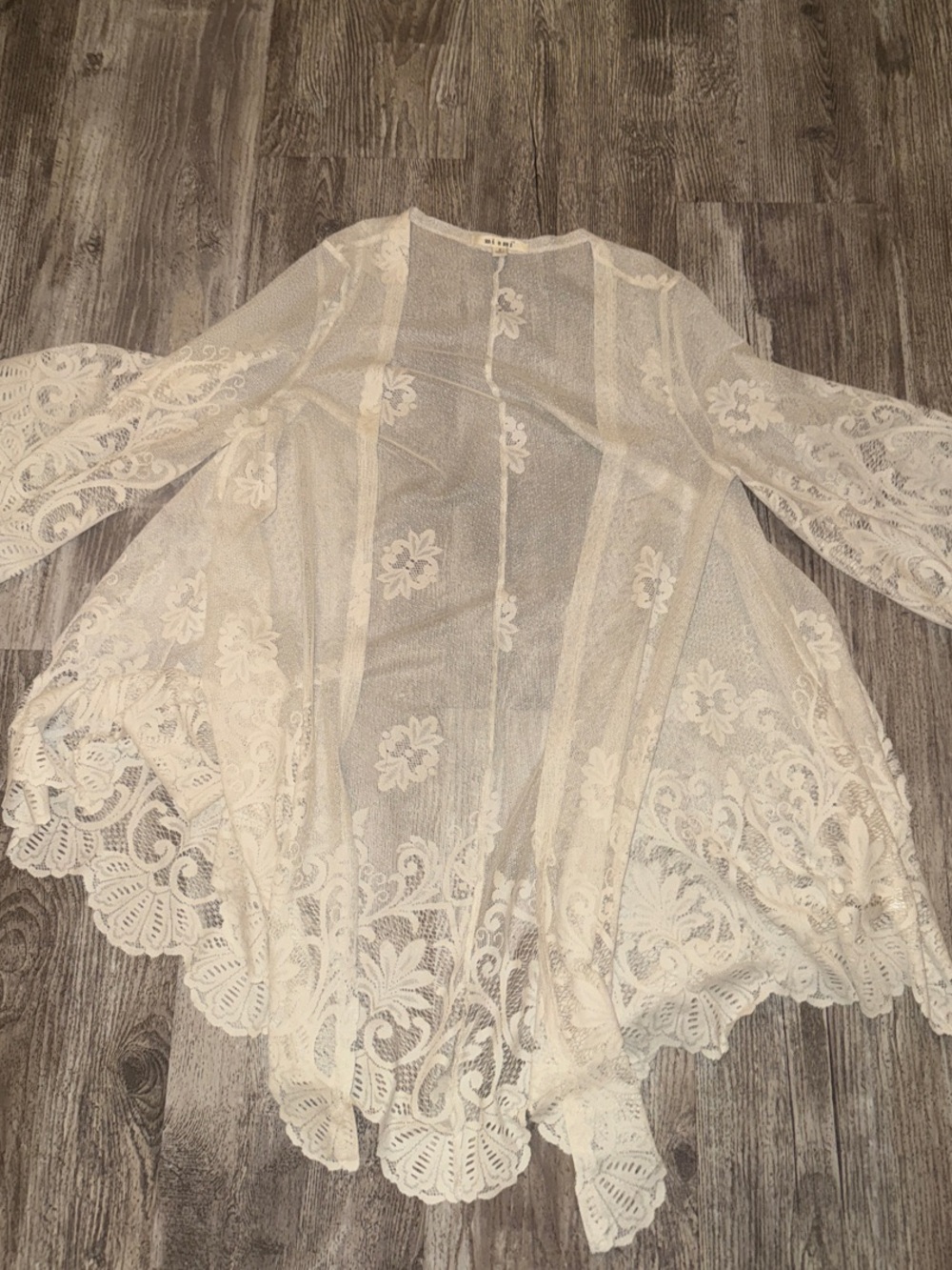 miami Sheer Knit Lightweight Cardigan in Cream